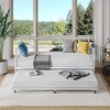 Whizmax Twin Metal Daybed with Trundle, Steel Slat Support, Space Saving Trundle Sofa Bed for Living Room, Bedroom and Guest Room, Easy Assembly - 3 of 4