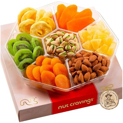 Dried Fruit & Nuts Gift Basket in Red Box
