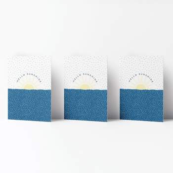 Everyday Greeting Card Pack (3ct) "Hello Sunshine" by Ramus & Co