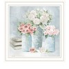 HomeRoots Pastel Peonies Pretties White Framed Print Wall Art - 4 of 4