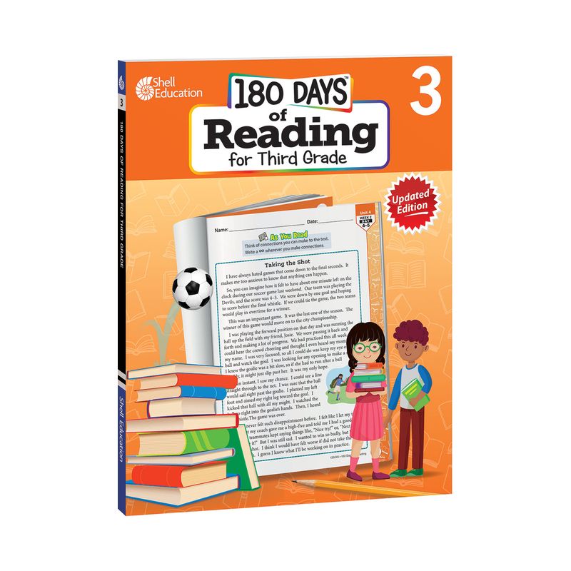 180 Days of Reading for Third Grade - (180 Days of Practice) 2nd Edition by  Alyxx Melendez & Melissa Laughlin (Paperback), 1 of 2