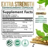 Organic Ashwagandha Capsules 2100mg Supplement w/ Black Pepper Root Powder - 60 Capsules;120 Capsules;180 Capsules - 2 of 4