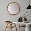 Brewster 24" Imani Wood Mirror: Modern Round Wall-Mounted Reflective Decor, No Assembly Required - 3 of 4