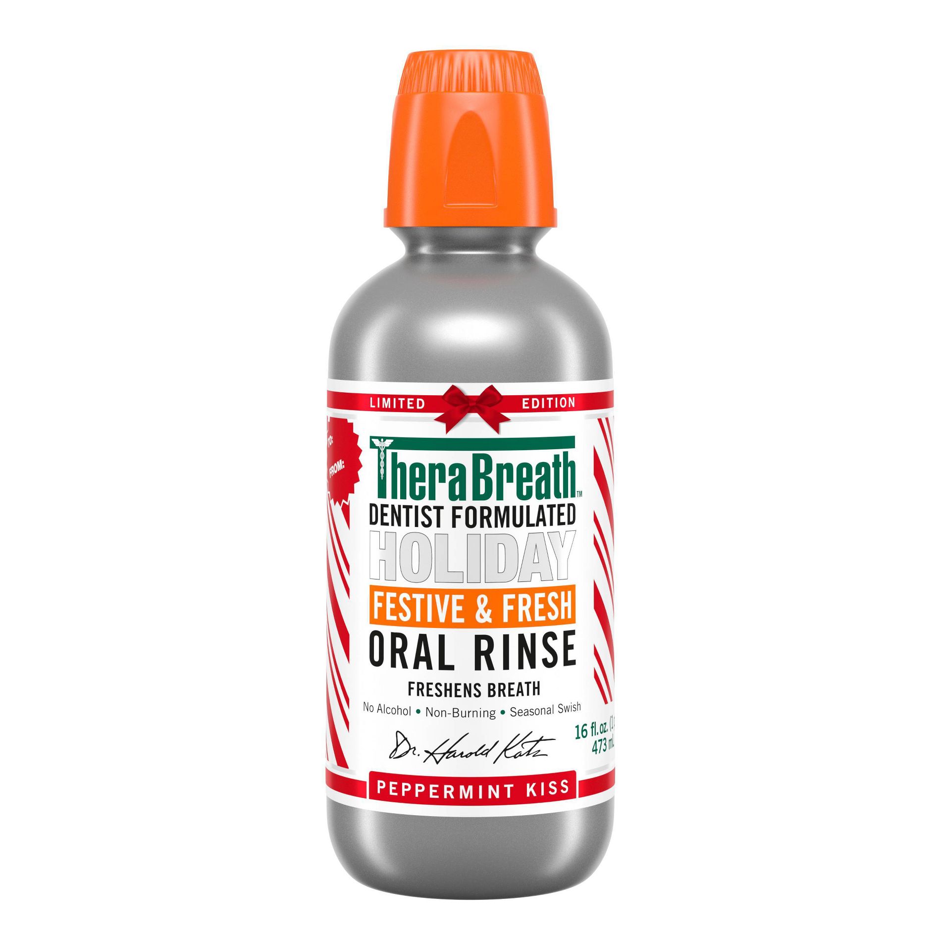 TheraBreath Peppermint Mouthwash - 16 fl oz
