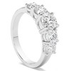 Pompeii3 2Ct Round Cut Diamond Five Stone Wedding Ring Anniversary Gold Band Lab Created - 2 of 4