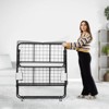 VEVOR Rollaway Bed, 38 in x 75 in Folding Bed with 4 in Mattress, Twin Size Foldable Bed with Sturdy Metal Frame & Memory Foam Mattress - 2 of 4