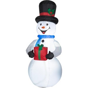 Gemmy Christmas Airblown Inflatable Snowman, 6.5 ft Tall, White - 1 of 4