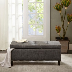 NicBex Ottoman with Storage Bench Storage Organizer Ottoman Tufted Top Soft Close Storage Bench for Entryway Bathroom Bedroom - 1 of 4