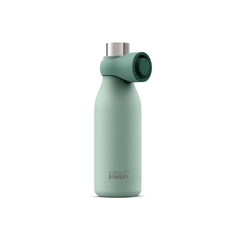 Joseph Joseph 17oz Vacuum Insulated Stainless Steel Water Bottle with Carrying Loop Green, 5 of 10