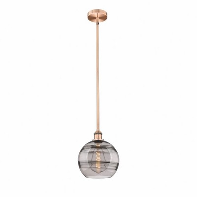 Rochester - 1 Light Stem Hung Mini Pendant In Industrial Style-11.13 Inches Tall and 10 Inches Wide