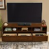HDZNVF 63 inch Mid Century Modern TV Stand for TVs up to 75 inch, Thick Sturdy Farmhouse Entertainment Cabinet - 3 of 4