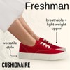 CUSHIONAIRE Women’s Freshman Canvas Lace-Up Sneaker with Memory Foam, Wide Widths Available | Casual Walking Shoes, Lightweight & Comfortable - 4 of 4
