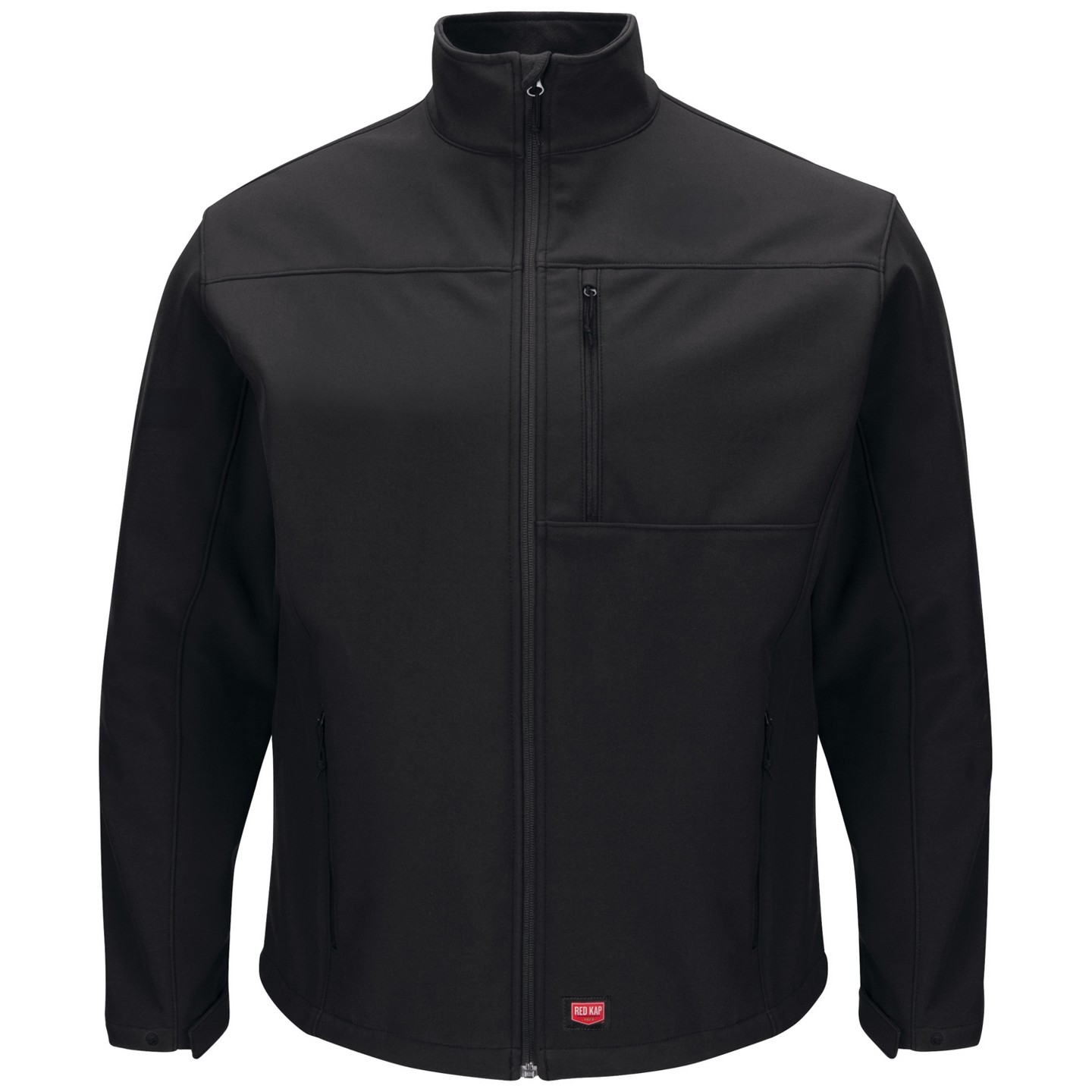 Мужская куртка Red Kap Deluxe Soft Shell Jacket, Black, цвет: Красный — фото 1