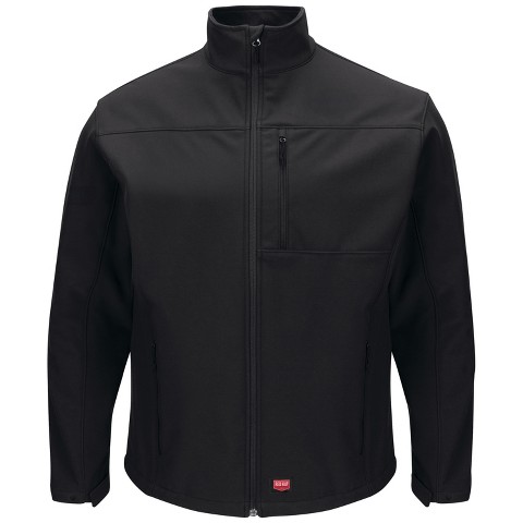 Red Kap Men's Deluxe Soft Shell Jacket, Black - S