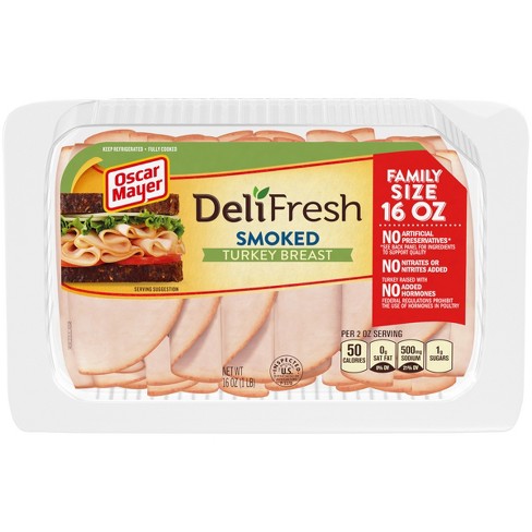 Oscar Mayer Deli Fresh Sliced Smoked Turkey Breast - 16oz : Target