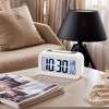 REGALWOVEN Digital Battery Powered Plastic Auto-Sensor Night Light Alarm Clock 5.3"L x 1.8"W x 3.0"H 1 Pc - 2 of 4