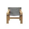 NicBex Modern Accent Chair Linen Fabric Reading Chair with Solid Wood Frame, Comfy Armchair for Living Room, Detachable and Washable - 2 of 4