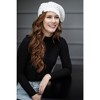 Britt's Knits Everyday Lightweight Beret Parisian Style Soft Crochet Cutout Knit Beret Beanie Hat for Women & Girls - 3 of 4
