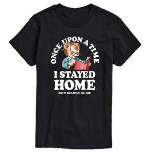 Men's - Instant Message - Once Upon A Time Stayed Home Short Sleeve Graphic T-Shirt - 1 of 4