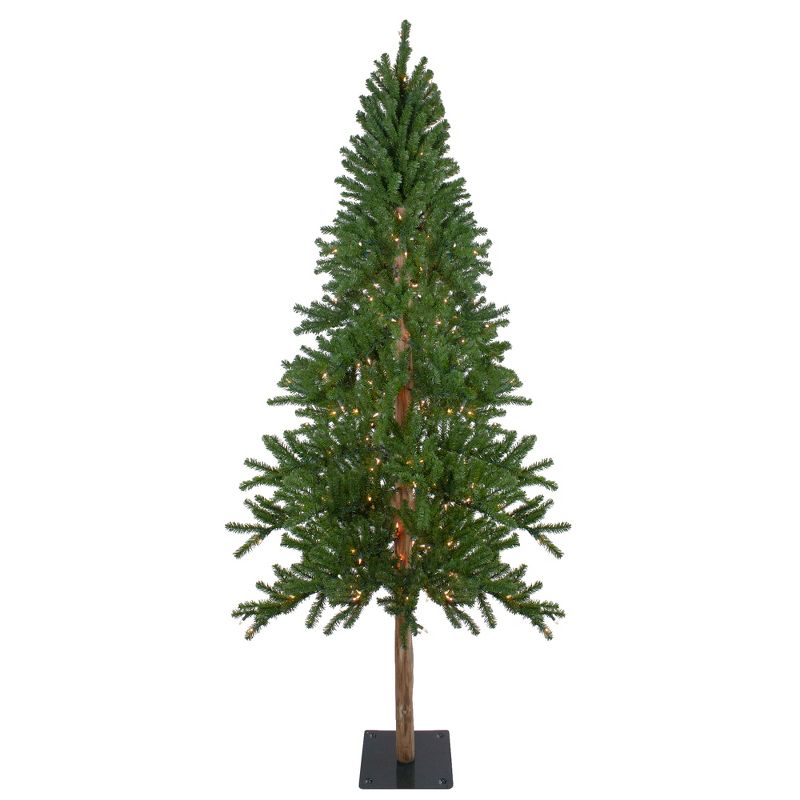 Northlight 7' Pre-Lit Medium Alpine Artificial Christmas Tree, Clear Lights, 1 of 8