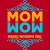 Men's Design By Humans Happy Mother's Day Mom Wow By tmsarts T-Shirt - 2 of 2