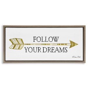 Stupell Industries Follow Your Dreams with Arrow, 25" x 11" - 1 of 4