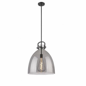 Newton Bell - 1 Light Stem Hung Pendant In Industrial Style-21.63 Inches Tall and 16 Inches Wide - 1 of 1