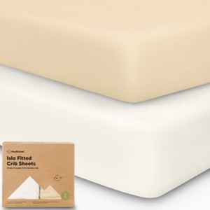 KeaBabies 2pk Isla Fitted Crib Sheets for Boys, Girls, Baby Crib Sheet, Fits Standard Nursery Crib Mattresses - 1 of 4