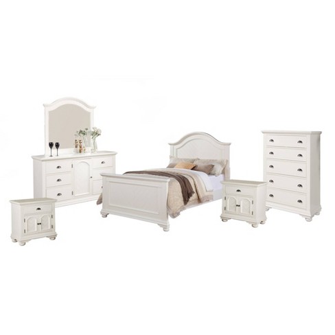 6pc Addison Panel Bedroom Set White Picket House Furnishings Target