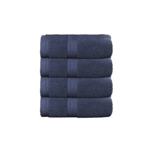 Home Weavers Elegance Essentials 550GSM 100% Cotton Zero Twist Super Absorbent Bath Towel Set - 1 of 4