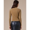INSPIRE CHIC Women's Turtleneck Long Sleeve Knit Asymmetric Slim Fit Basic Thermal Shirts - 4 of 4