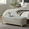 GDFStudio Shanter French Country Fabric Upholstered Storage Ottoman Bench - 2 of 4