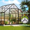 AMERLIFE Polycarbonate Greenhouse for Outdoors, Walk-in Design with Aluminum Frame - 4 of 4