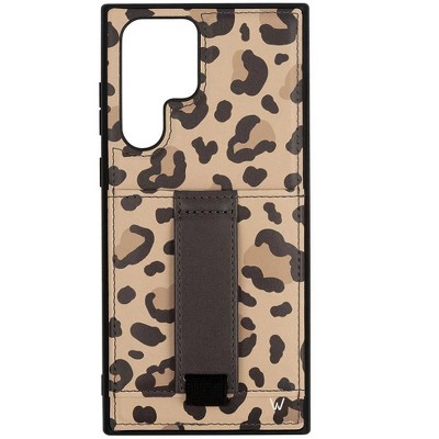 Walli Cases Brown Leopard Phone Case with Wallet and Finger Strap