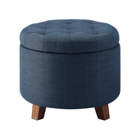 Tufted Round Storage Ottoman - Threshold™ : Target