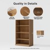 PexFix 49"x31"x16" Doorless Wood Bookshelf Storage Cabinet Bookcase&Office Cabinet for Kitchen Bedroom Entryway Living Room Dinning Room Natural - 3 of 4