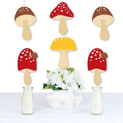 Big Dot Of Happiness Let's Be Fairies - Mushroom Decorations Diy