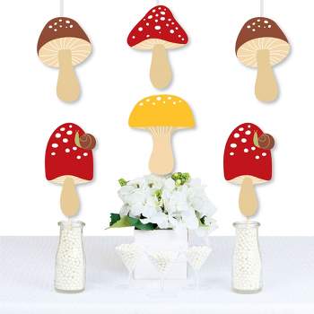 Big Dot of Happiness Wild Mushrooms - Mushroom Decorations DIY Red Toadstool Party Essentials - Set of 20