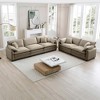 Corduroy Upholstered 2-Seater and 3-Seater Sofa Set with Flexible Combination and Easy to Assemble - 2 of 4