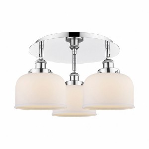 Bell - 3 Light Flush Mount In Art Deco Style-9.25 Inches Tall and 19.75 Inches Wide - 1 of 1