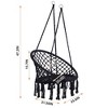 NicBex Indoor Outdoor Hammock Swing Chair with Cotton Rope for Patio Bedroom Porch Garden - 3 of 4