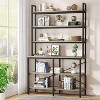Tribesigns Industrial 6-tier Bookshelf, Storage Rack with X-shaped Frame, Rustic Bookcase for Living Room, Bedroom, Office - 2 of 4