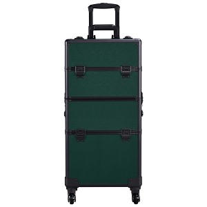 Yaheetech 3 in 1 Aluminum Cosmetic Case Professional Makeup Train Case - 1 of 4