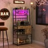 MOEPISY Rustic Brown Bakers Rack - 3 of 4