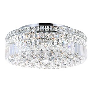 CWI Lighting Colosseum 5 Light Flush Mount With Chrome Finish - 1 of 4