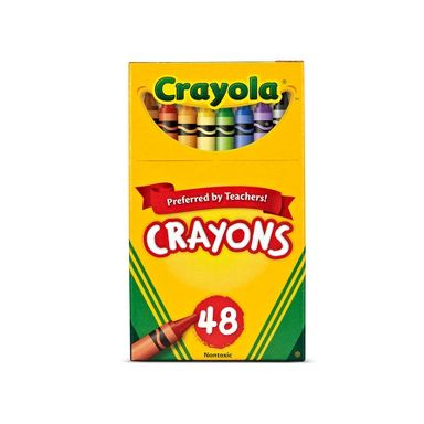 Crayola 48ct Crayons, Elementary School Supplies for Kids, Art Classroom Must Haves for Teachers, Coloring Gift Ages 3+
