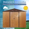 8ft x 6ft Outdoor Metal Storage Shed with Metal foundation,Gray (SKU: W540S00012) - 3 of 4