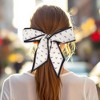 Unique Bargains Women's Print Scarf Headband Black White 1 Pc - 2 of 4
