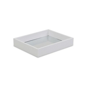 Cheung's Labai Mini Shagreen Mirror Tray - White - 1 of 4