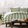 Deny Designs Twin/Twin Extra Long Color Poems Gingham Moss Duvet and Sham Set - image 3 of 4